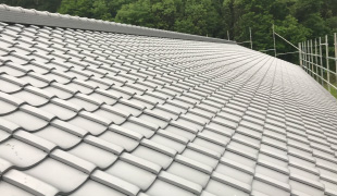 農業倉庫の屋根工事実績２