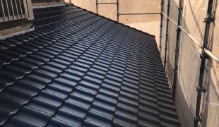 Y工務店　F様邸　三州産陶器瓦　黒色（BB40Hyper-X）６