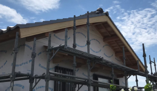 Y建築　M様邸　淡路産いぶし和形面取り瓦３